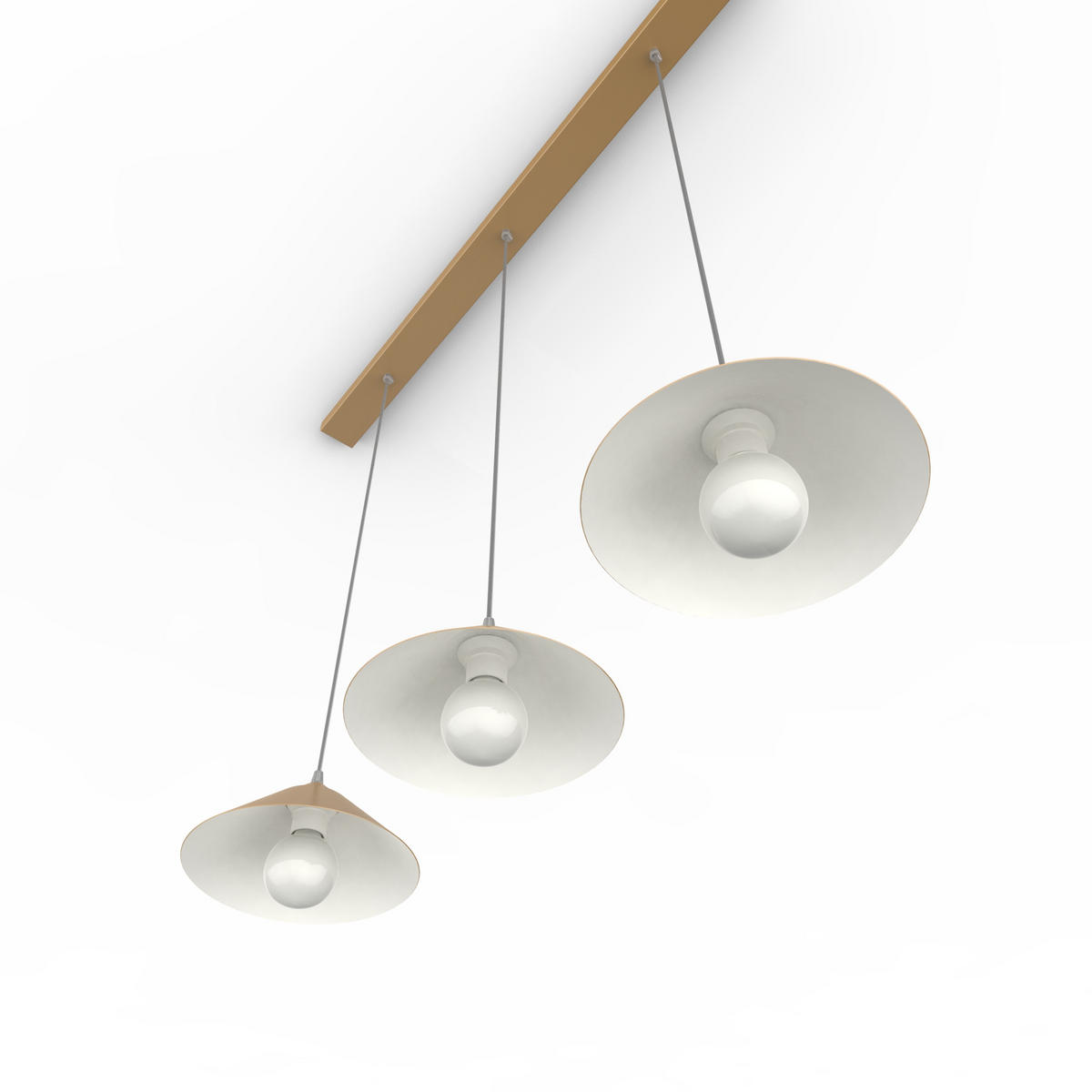 HÄNGELEUCHTE - Dunkelbraun, Metall (25/100/120cm) - Lumicom