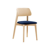 WOHNZIMMER STUHL KT63, Holzfarbe: Buche - Blau/Buchefarben, Holz/Textil (47/80/49cm) - MIRJAN24