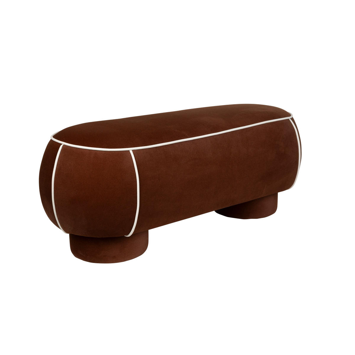 SITZBANK Marina Hocker L Rot - Rot, Kunststoff (121/47/44cm) - Housecraft Living