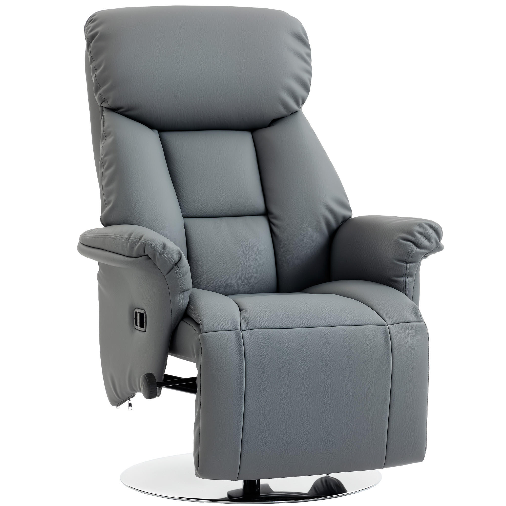 RELAXSESSEL DE-15439 360° drehbar mit 130° Neigung Grau - Grau, Metall (78/109/80cm) - ComfortXL