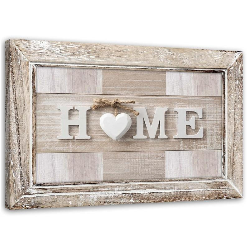 Feeby Leinwandbild Beige 60x40 cm