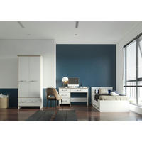 JUGENDZIMMER Solani in Weiß mit Sonoma Eiche 3 teilig mit Seilgriffen – Kinderzimmer Komplettset - Weiß, Holzwerkstoff (80/200/120cm)