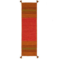 LÄUFER NATUR TEPPICH KELIM NAVARRO - Terracotta, Textil (70/140cm) - Pergamon