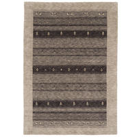 NATUR WOLLE TEPPICH GABBEH ESTA - Grau, Textil (200/290cm) - Pergamon