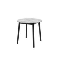 ESSTISCH LUCA S Ausziehbar 90 - 130 / 90 x 77 cm - Schwarz/Grau, Holz (90/90/77cm) - MASSENO
