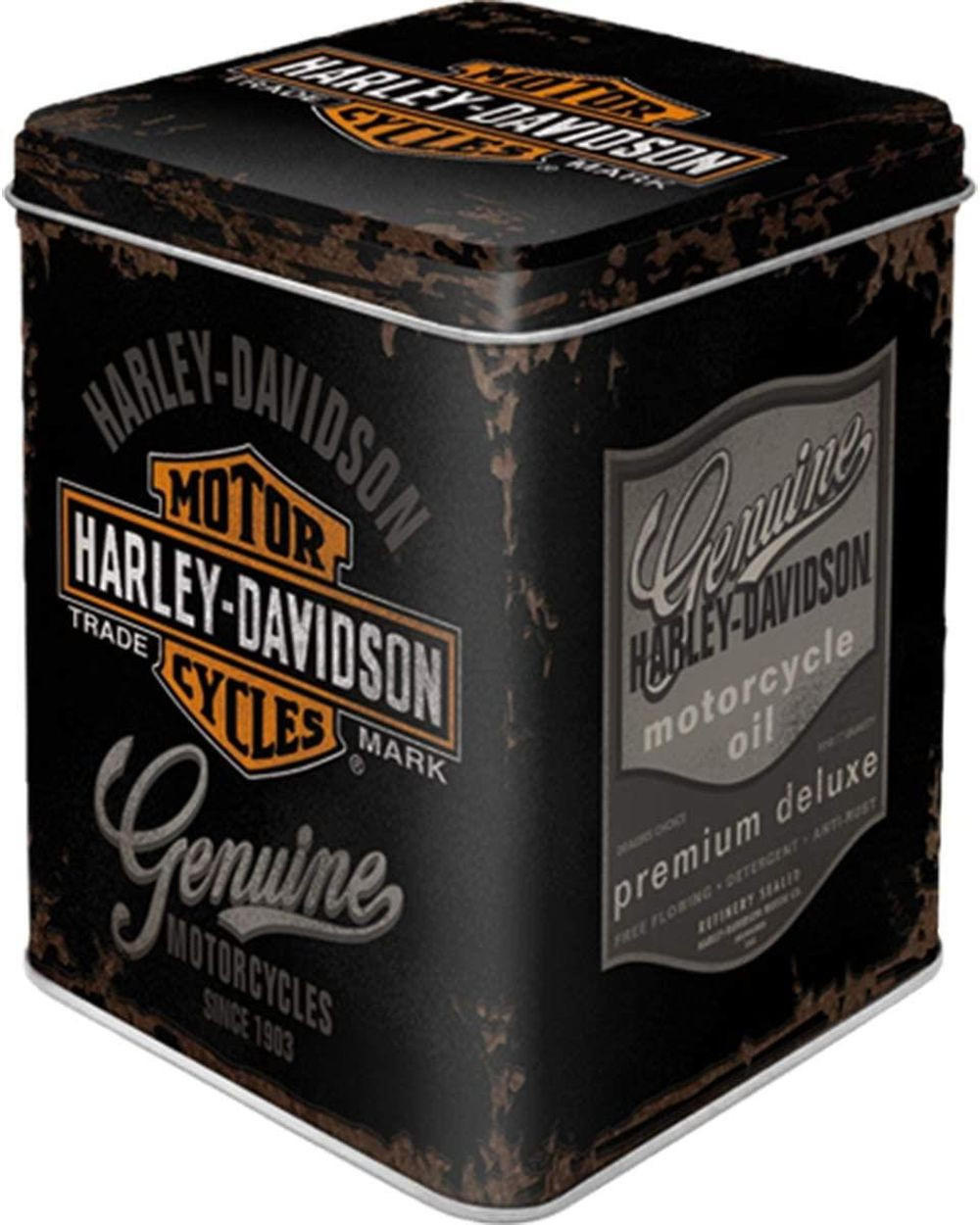 TEEDOSE Harley-Davidson Genuine Logo - Multicolor, Metall (1/9.5cm) - Nostalgic-Art