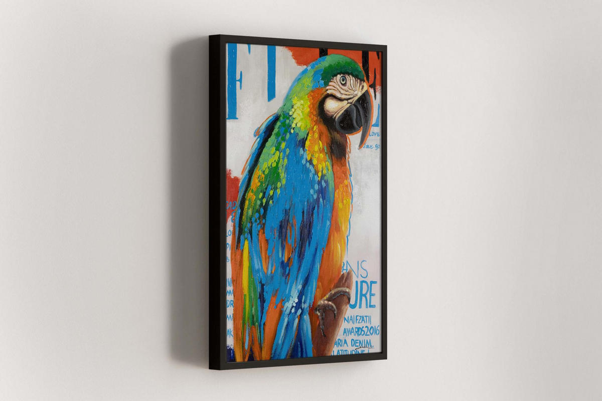 ACRYLBILD HANDGEMALT 60/90 cm - Multicolor, Holz/Textil (60/90cm) - KUNSTLOFT