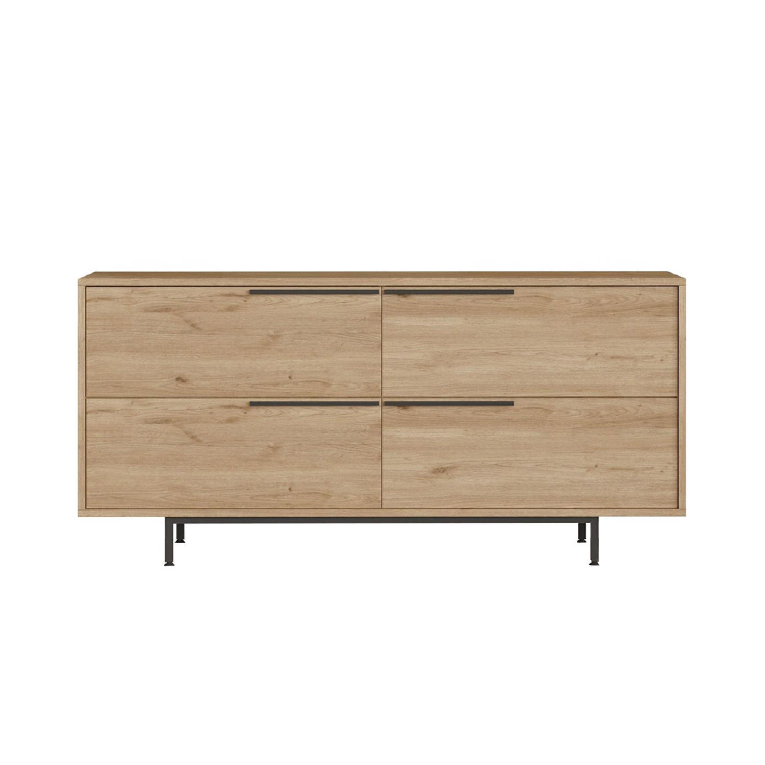 SIDEBOARD Abey aus Holz Länge 160 cm - Braun, Holzwerkstoff (160/44/74cm) - Concept Usine