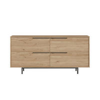 SIDEBOARD Abey aus Holz Länge 160 cm - Braun, Holzwerkstoff (160/44/74cm) - Concept Usine