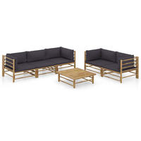 GARTENSET Rerucha 6-teilig - Grau, Naturmaterialien - Nettlife