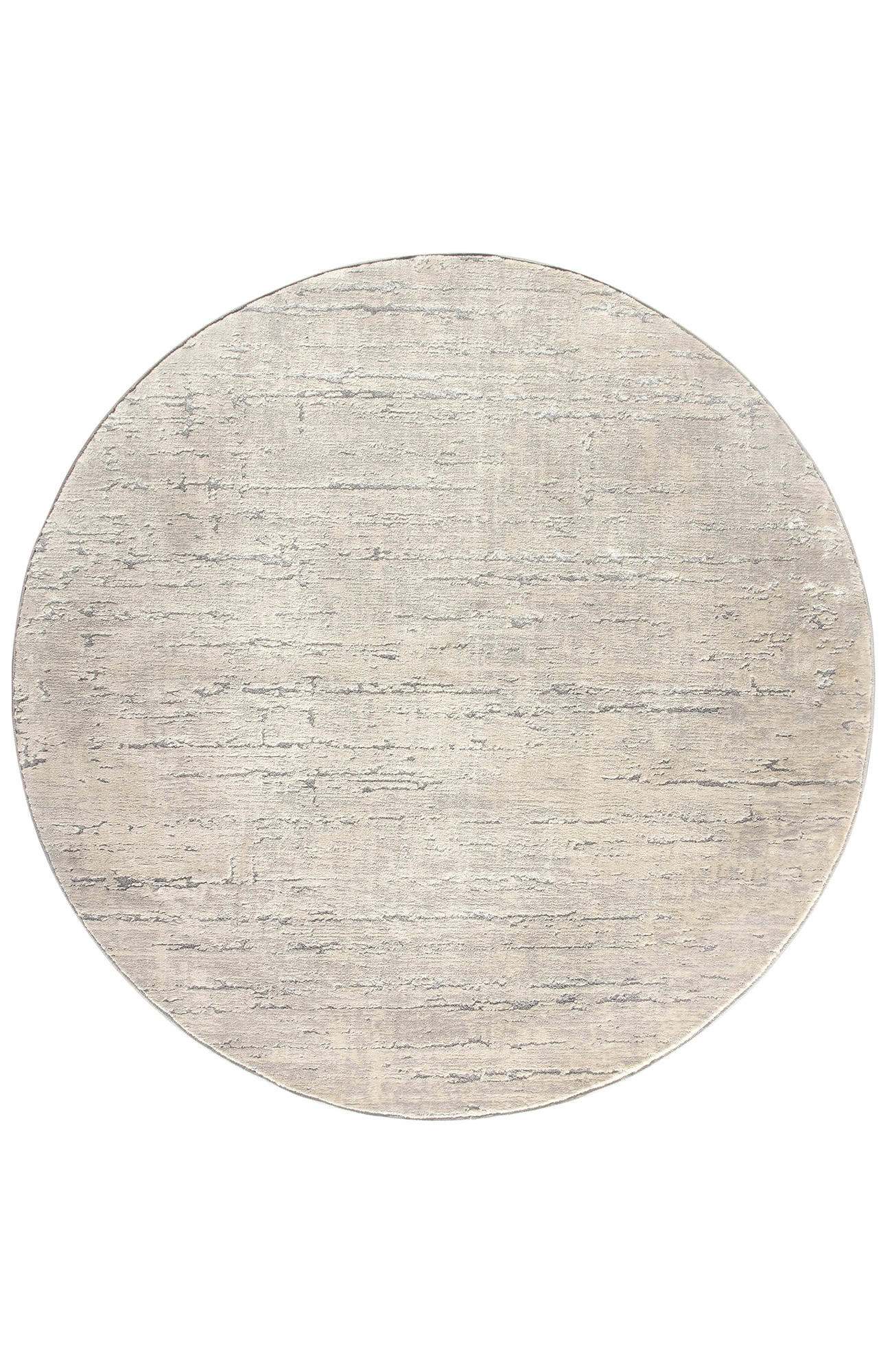 GLANZEFFEKT-TEPPICH Hellgrau  Ø195 cm - Hellgrau, Textil (195/195cm) - Tesso Living