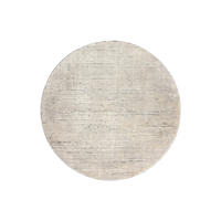 GLANZEFFEKT-TEPPICH Hellgrau  Ø195 cm - Hellgrau, Textil (195/195cm) - Tesso Living