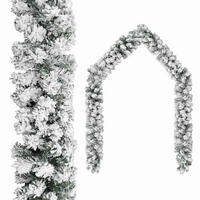 WEIHNACHTSGIRLANDE Mit Schnee Grün 10 M Pvc - Grün, Kunststoff (1000cm) - vidaXL