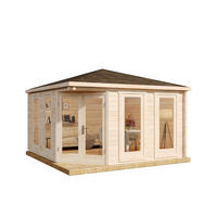 GARTENHAUS Holz Maja - Naturfarben, Holz (409/283/409cm) - Alpholz