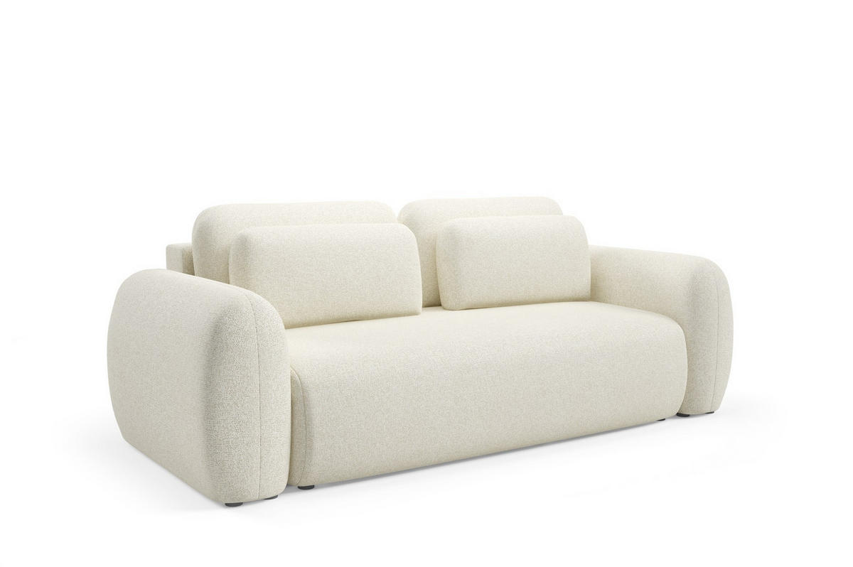 SCHLAFSOFA Gaston - Creme, Holzwerkstoff/Textil (266/95/110cm) - Fun Möbel
