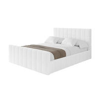 POLSTERBETT mit Bettkasten, Fußteil und Lattenrost, Boxbett ohne Matratze - AMEA-Z 120x200 Weiß - Weiß, Holzwerkstoff/Textil (120/200cm) - ALTDECOR