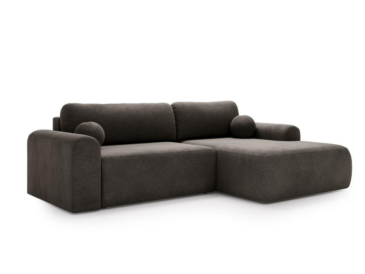 ECKSOFA Savana Grau Rechts - Grau, Holz/Textil (177/257cm) - Graingold