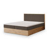 BOXBETT VARELI 160x200 cm mit Matratze und Topper - Braun - Braun, Holz (160/200cm) - MASSENO