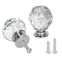SCHRANKKNOPF Kristall 12er-Set - Transparent, Kunststoff (4/4/0.3cm)