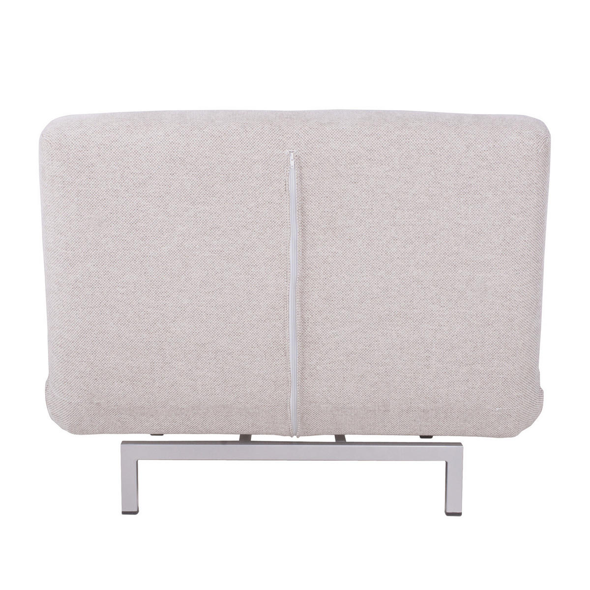 SCHLAFSESSEL - Beige/Silberfarben, Textil/Metall (92/78/85cm) - home24