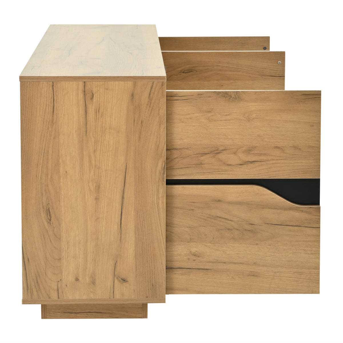 SIDEBOARD Eichefarben 140/40/70 cm - Eichefarben, Holzwerkstoff (140/70/40cm) - PANGIVO
