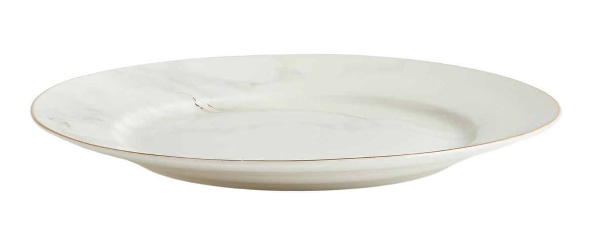 DESSERTTELLER Marberis - Weiß, Keramik (20.5cm) - home&you