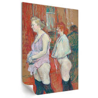 POSTER - 21x29 cm - Henri de Toulouse-Lautrec - Rue des Moulins - Rot, Textil (21/29.7/0.1cm) - TULUP
