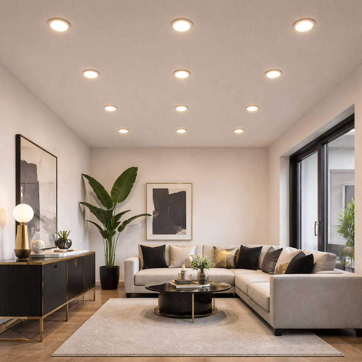 LED EINBAUSTRAHLER PREMIUM LINE Weiß - Weiß, Metall (12/2/12cm)