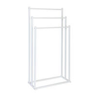 HANDTUCHHALTER - Weiß, Metall (44/86/21cm) - Relaxdays