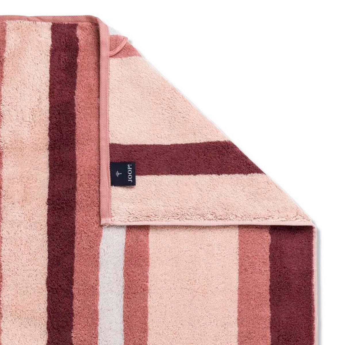 HANDTUCH VIBE STREIFEN 1698 PUDER - 22 - Rosa, Textil (50/100cm) - Joop!