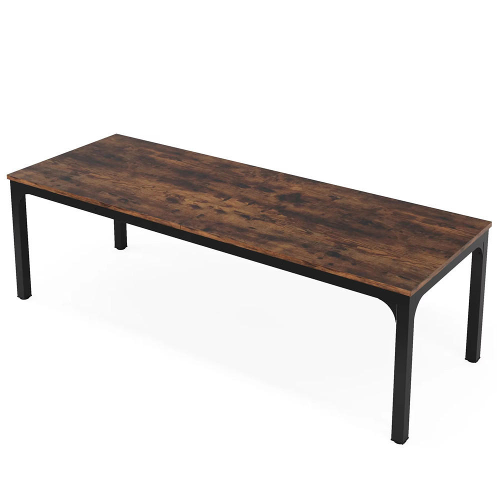 SCHREIBTISCH 200/70/75 cm 2-Personen Schreibtisch Braun - Braun, Metall (180/70/75cm) - Kaket