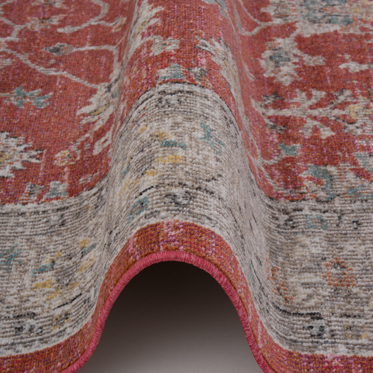 INDOOR OUTDOOR TEPPICH LAGOS VINTAGE - Rot, Textil (160/230cm) - Pergamon