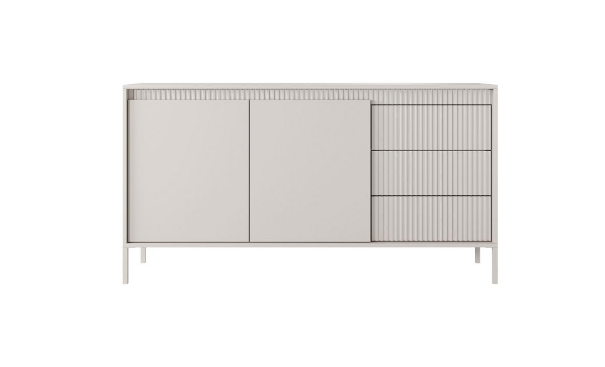 KOMMODE Beige Senso 153/81 cm - Beige, Holzwerkstoff (153/81/39cm) - Bettso