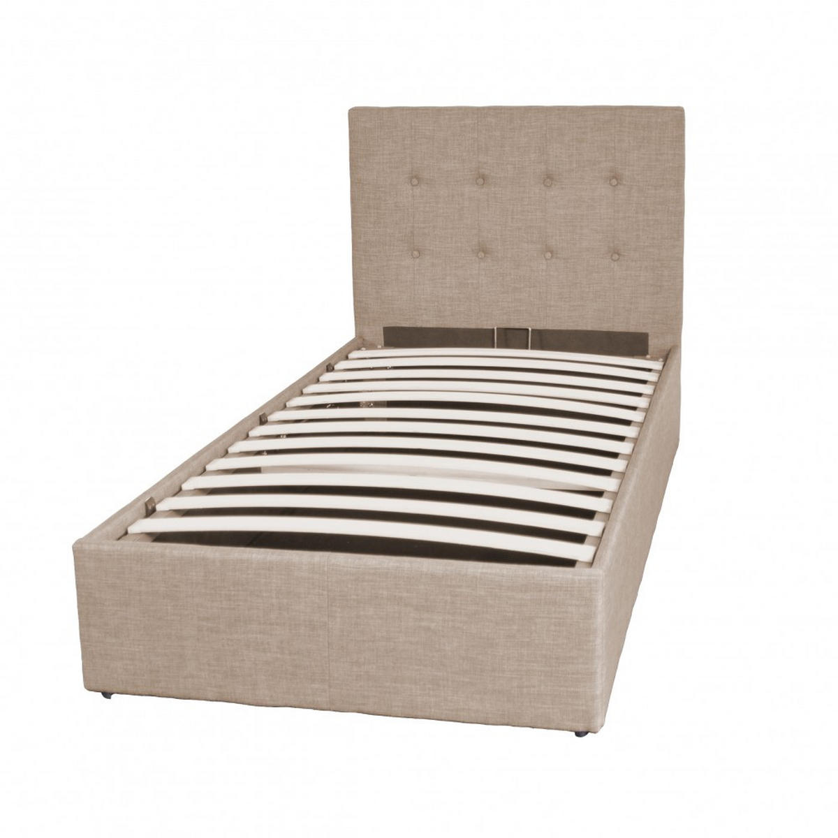 BETT PARMA 90x190 mit Lattenrost - Beige - Beige, Holzwerkstoff (90/190cm) - Weber Industries