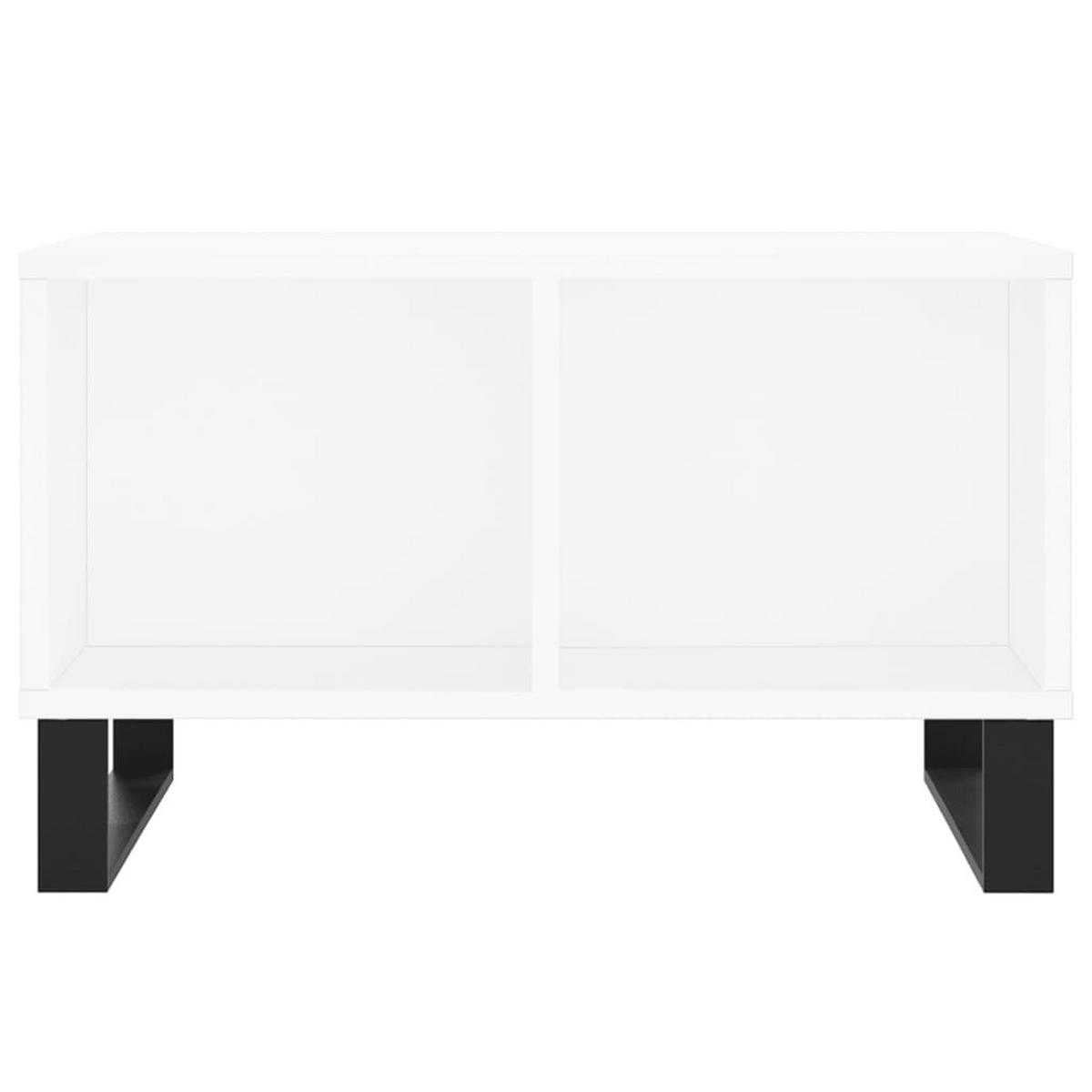 COUCHTISCH Weiß 60x50x36,5 cm Holzwerkstoff - Weiß, Holzwerkstoff (60/50/36.5cm) - furnicato