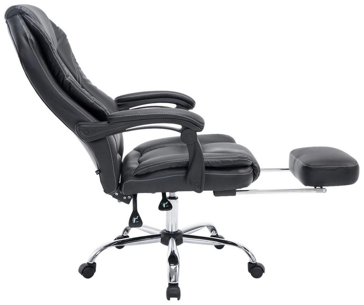 BÜROSTUHL Castan, Schwarz - Schwarz, Textil/Metall (67/124/64cm) - TPFLiving