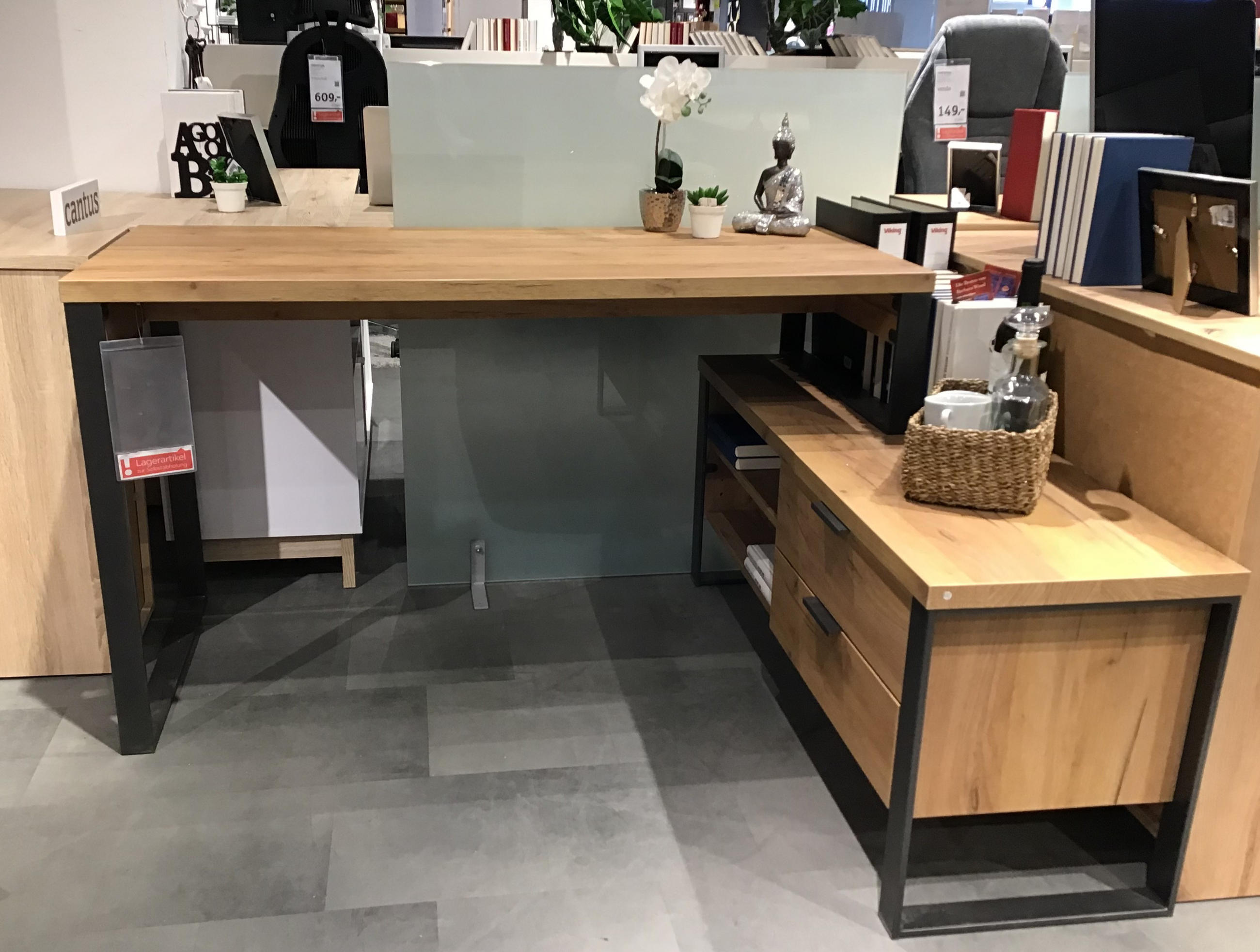 Eckschreibtisch Frame D 145 E - Novel