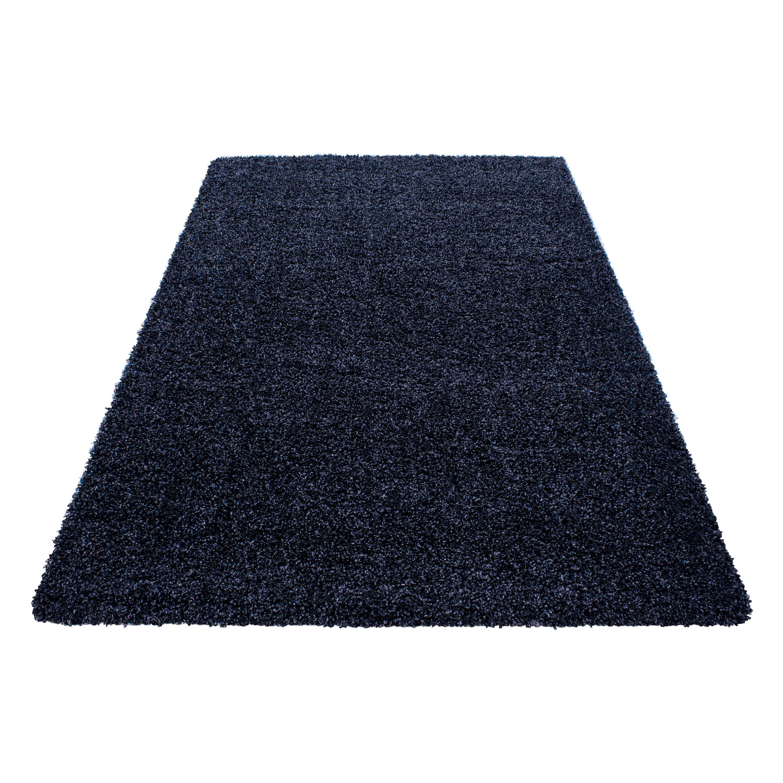 Thumbnail - Kadima Design Teppich, Blau, Textil, Uni, Rechteckig, 140x200 cm, pflegeleicht, Teppiche & Böden, Teppiche, Hochflortepp...