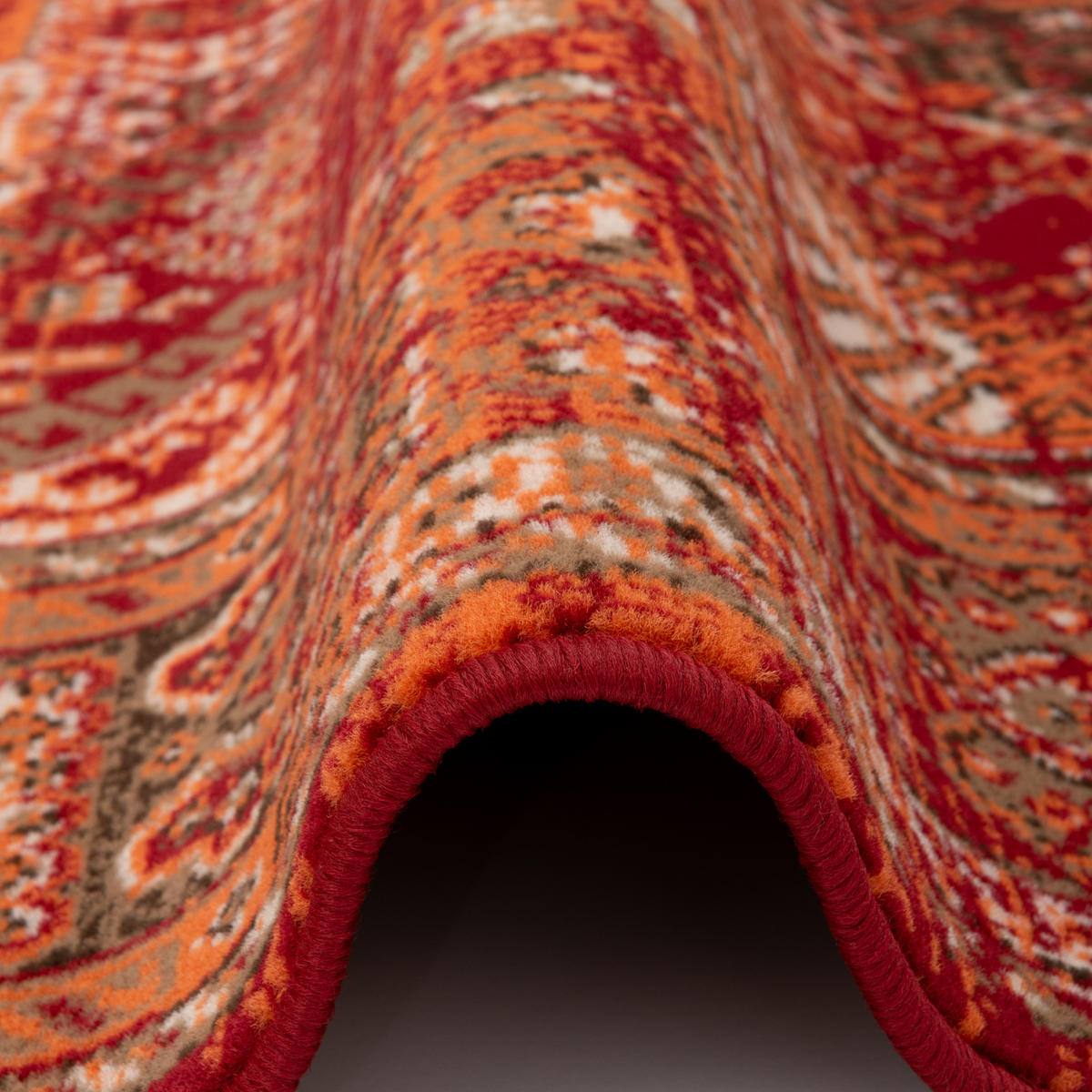 DESIGNER TEPPICH POP-VINTAGE ORIENT BORDÜRE - Terra cotta, Textil (160/230cm) - Pergamon