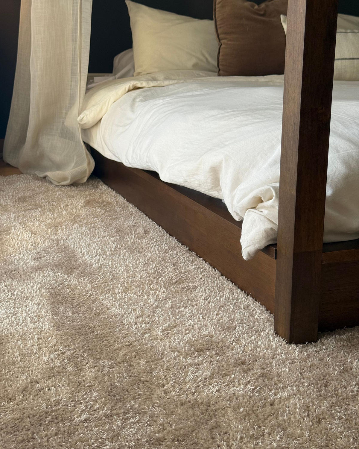 SHAGGY-TEPPICH Sandbeige 200/300 cm Demre - Sandfarben/Beige, Textil (200/300cm) - Beliani