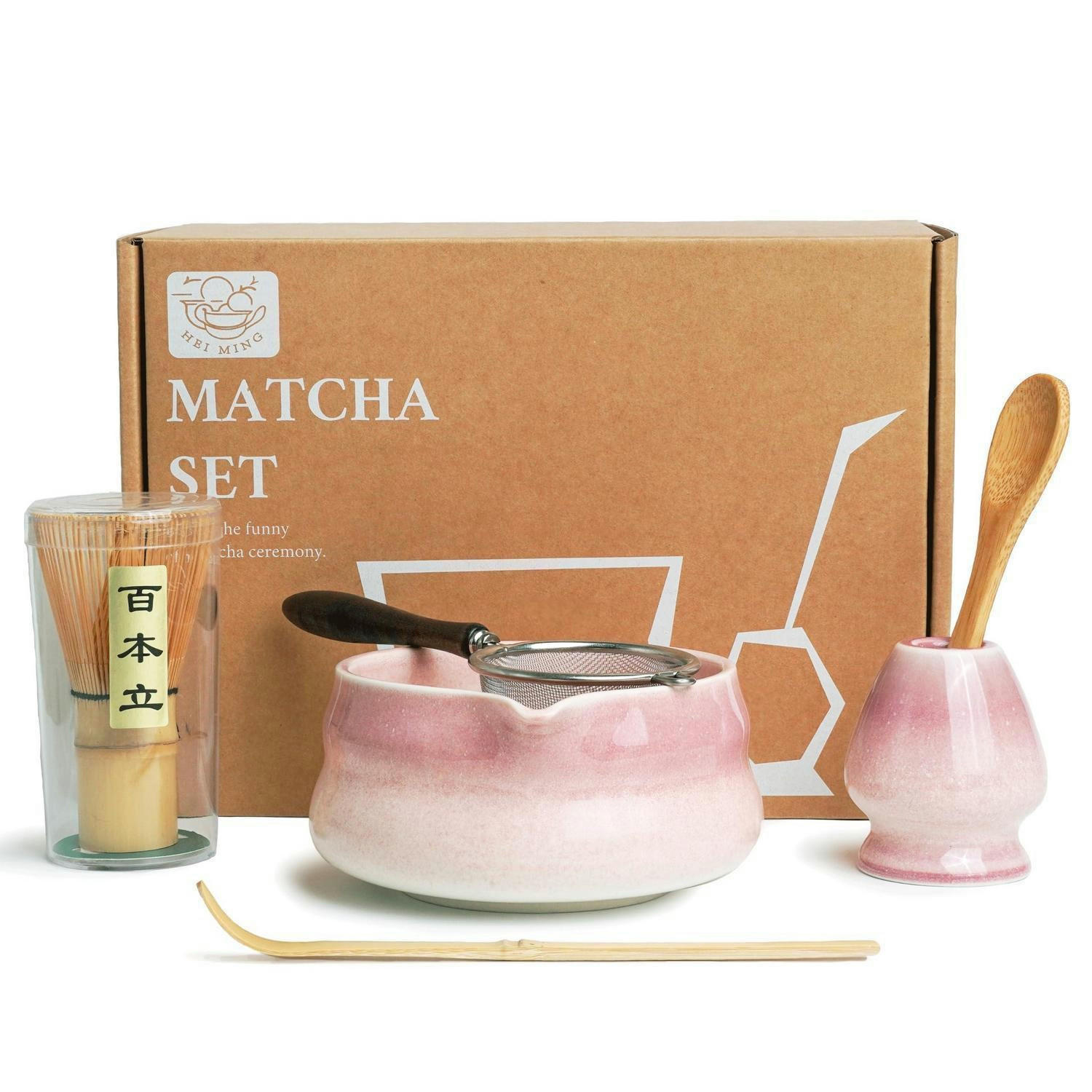 MATCHA Set 6-teilig Rosa Keramik - Rosa, Keramik (13.5/10.5/18.5cm)
