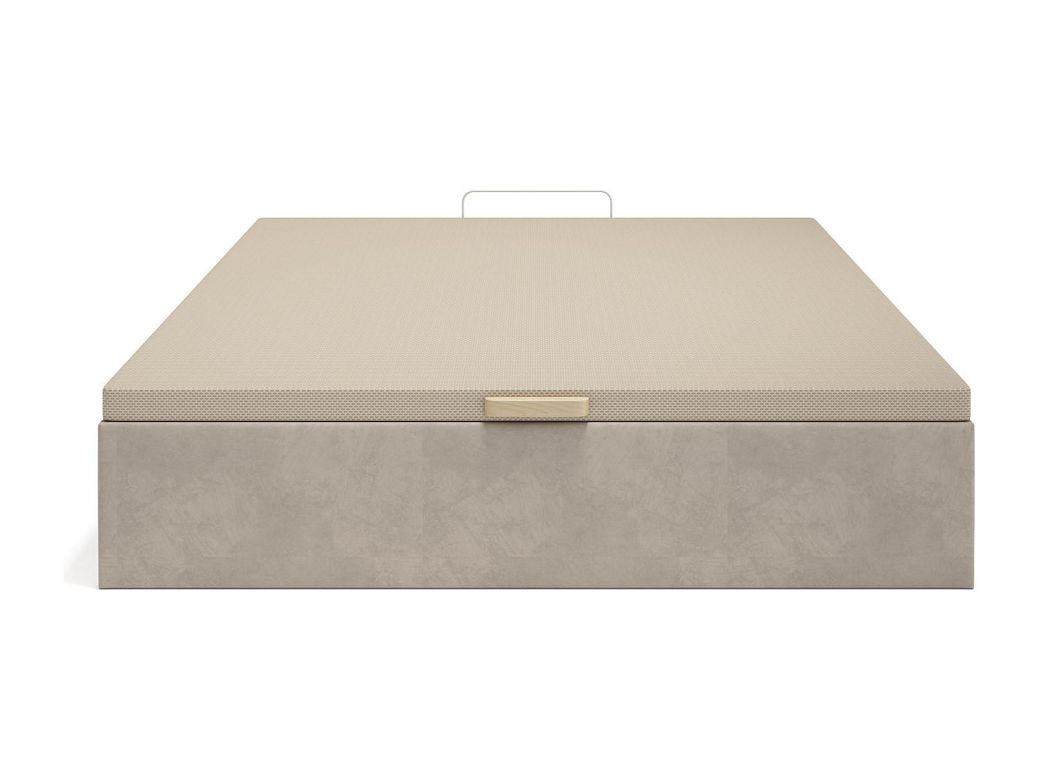 BETTGESTELL mit Bettkasten - 2 Personen - holz - beige Cenovas - Beige, Holz/Holzwerkstoff (160/200cm) - Vente-Unique