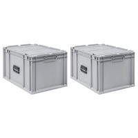 EUROBOX 2x Nextgen Portable 335x40x60cm 65 Liter - Grau, Kunststoff (40/33.5/60cm) - PROREGAL