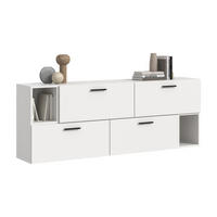 WOHNWAND The One weiß 176/34/97 cm - Weiß, Holzwerkstoff (176/97/34cm) - Xonox