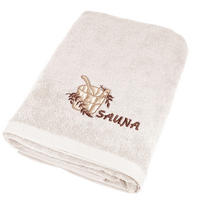 SAUNATUCH Lillby Natur 100x200 cm - Naturfarben, Textil (100/200cm) - Lashuma