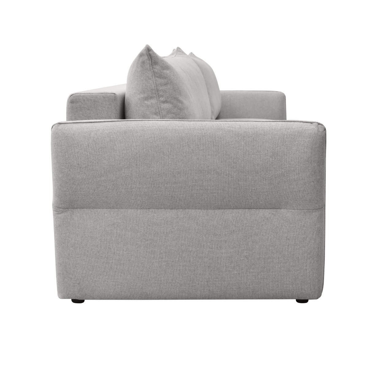 SCHLAFSOFA 3-sitzer aus stoff - lagos 238/96/90 cm - Grau, Textil (96/90/238cm) - Calicosy