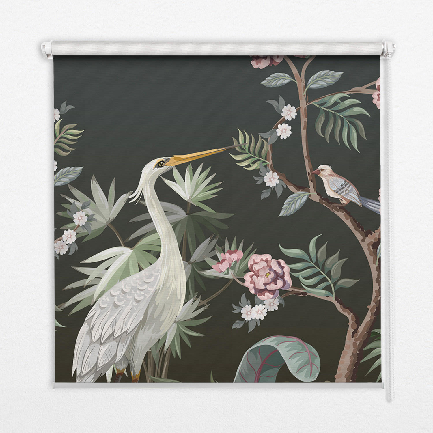 TULUP VNITŘNÍ roleta - okenní roleta - roleta - 130x140 cm - Ptáci u stromu