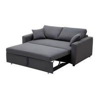 SCHLAFSOFA 3-Sitzer - Stoff - Anthrazit - INIZOR - Anthrazit, Textil (168/85/101cm) - Vente-Unique