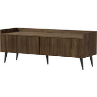 TV-LOWBOARD Arysa in Braun Walnuss Holzoptik 120/45/41 cm - Dunkelbraun/Walnussfarben, Holzwerkstoff/Metall (121/45/41cm) - WFL GROUP