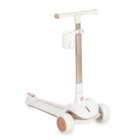 KINDERROLLER Aero klappbar weiß Getränkehalter Hinterradbremse höhenverstellbar - Weiß, Metall (73/36/76cm)